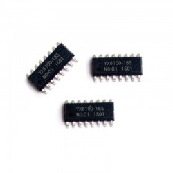 100PCS YX6100-16S MP3 Decoder Chip UART Serial Audio Chip