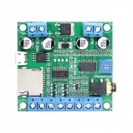 4 Button Triggered MP3 Player Sound Module UART Serial MP3 Player with 15W Class D Amplifier
