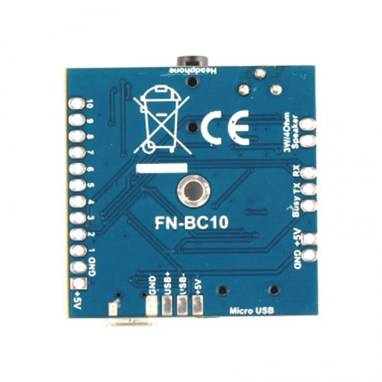10 Button Triggered MP3 Player Programmable MP3 Sound Module 5V Power Input UART Serial MP3 Player 