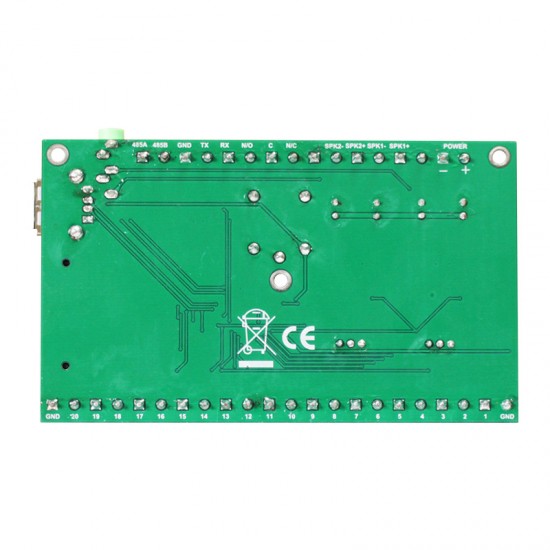 20 Channel Stereo MP3 Sound Board for KITT Replica RS485 Serial MP3 Player Sound Module for Industrial Control
