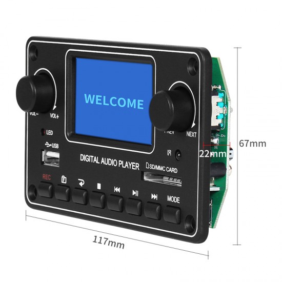 TDM157 MP3 Decoder Board Digital Audio Player USB SD Bluetooth FM Music Player Module