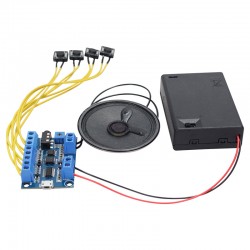 USB Recording MP3 Sound Module with Buttons, Speaker and Battery Box