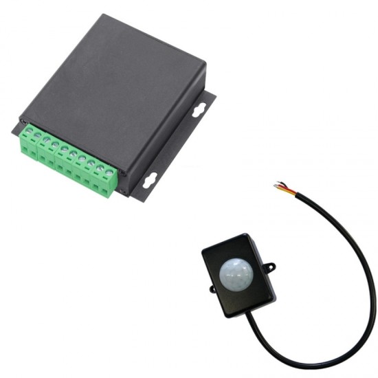 Button Triggered Sound Player Motion Sensor Activated Audio Player with 25W x 2 Stereo Amplifier