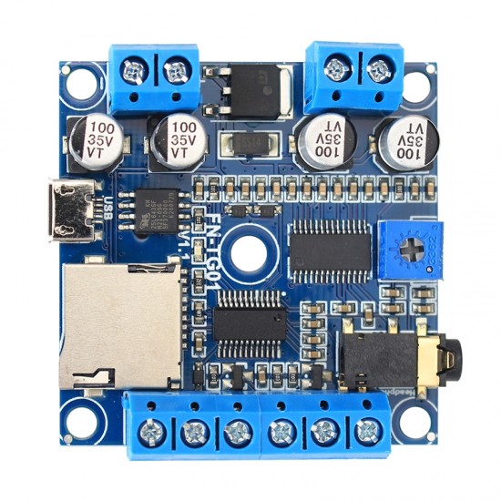 Motion Sensor Activated MP3 Player Module Button Triggered Sound Module with 15W Class D Amplifier Motion Sensor Activated MP3 Player Module Button Triggered Sound Module with 15W Class D Amplifier