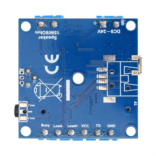Motion Sensor Activated MP3 Player Module Button Triggered Sound Module with 15W Class D Amplifier Motion Sensor Activated MP3 Player Module Button Triggered Sound Module with 15W Class D Amplifier