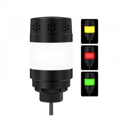 Modbus RTU Audible and Visual Alarm with 3 Color Signal Light Industrial Sound and Light Alarm for Workshop Machines