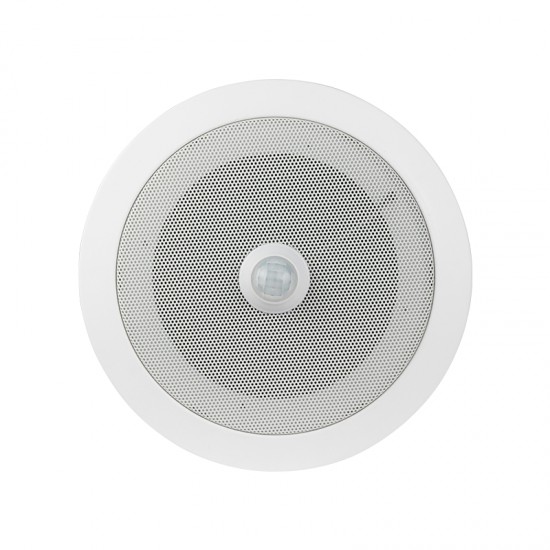 Overhead PIR Motion Activated Audio Player Motion Triggered Ceiling Speaker Music Player for Indoor Public Places Overhead PIR Motion Activated Audio Player Motion Triggered Ceiling Speaker Music Player for Indoor Public Places